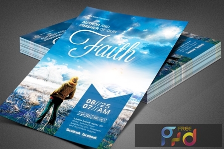 FreePsdVn.com 1907427 TEMPLATE author of our faith church flyer 3898529