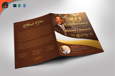 FreePsdVn.com 1907489 TEMPLATE gold pastors anniversary program 1589968 cover