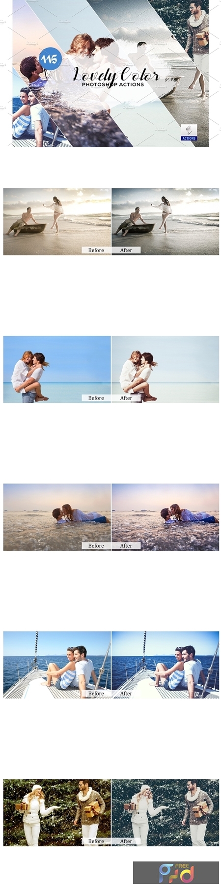 Lovely Color Photoshop Actions