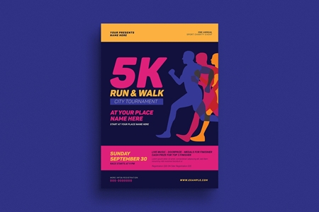 FreePsdVn.com 1908085 TEMPLATE 5k run walk event flyer 3971305 cover