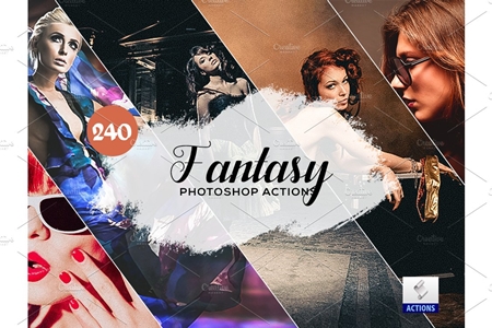 Freepsdvn.com 1908090 Photoshop 240 Fantasy Photoshop Actions 3934596 Cover