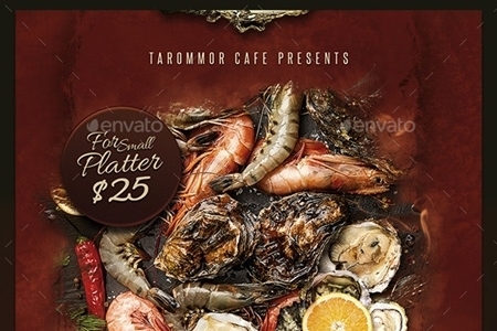 FreePsdVn.com 1908220 TEMPLATE seafood flyer template 24092695 cover
