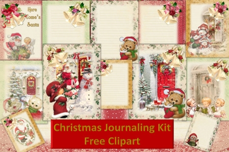 FreePsdVn.com 1908330 VECTOR christmas junk journal kit free clipart 1669458 cover