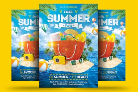 Exotic Summer Flyer 1669818 – FreePSDvn