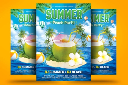 FreePsdVn.com 1908382 TEMPLATE summer beach flyer 1669805 cover