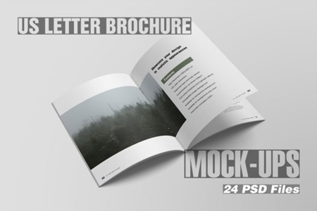 Download Free Us Letter Brochure Magazine Mockups 1669091 Freepsdvn PSD Mockups.