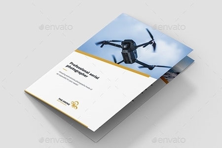 FreePsdVn.com 1908430 TEMPLATE brochure drone photographer bi fold 24257322 cover
