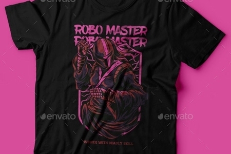 Freepsdvn.com 1909002 Vector Robo Master T Shirt Design 24317545 Cover