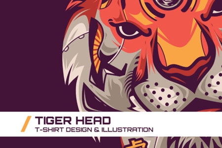 FreePsdVn.com 1909192 VECTOR creativemarket tiger head t shirt illustration 1738077 cover