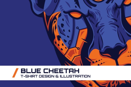 FreePsdVn.com 1909274 VECTOR blue cheetah t shirt illustration 1745113 cover