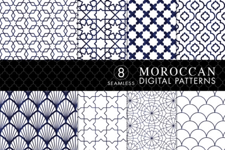 FreePsdVn.com 1909384 VECTOR seamless moroccan patterns 1749927 cover