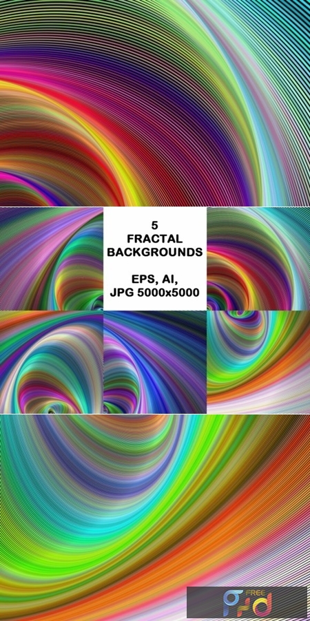 FreePsdVn.com 1909386 VECTOR 5 fractal design backgrounds 1748676
