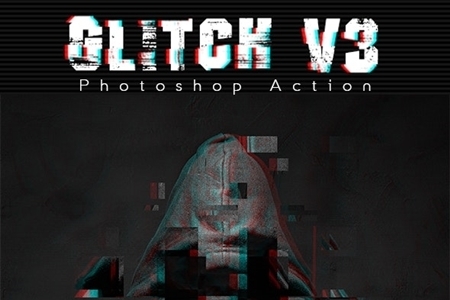FreePsdVn.com 1910009 PHOTOSHOP glitch v3 photoshop action 24469094 cover