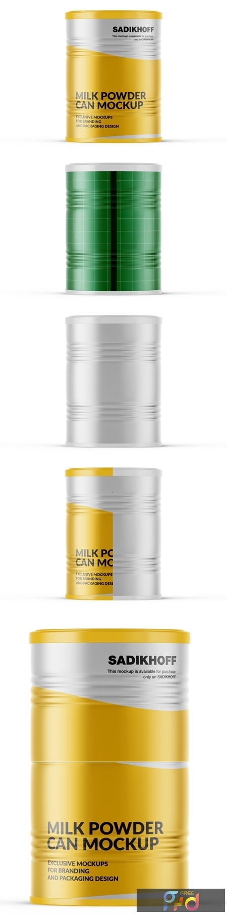 Download Free Milk Powder Can Mockup 4075943 Freepsdvn PSD Mockups.