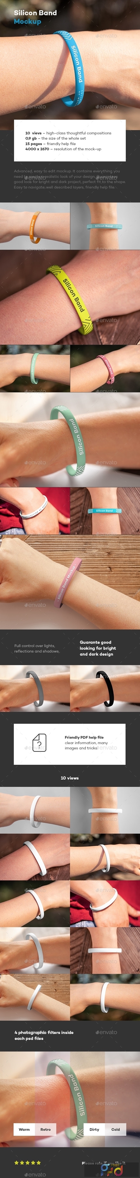 Download Silicon Band Mock-up 24743467 - FreePSDvn