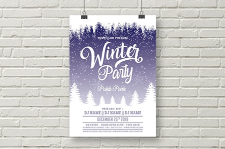FreePsdVn.com 1910112 TEMPLATE winter party flyer template 1823575 cover