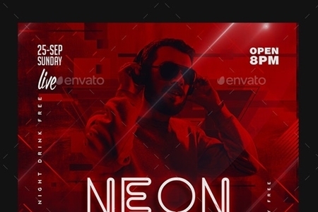 FreePsdVn.com 1910128 TEMPLATE neon party flyer 23452974 cover