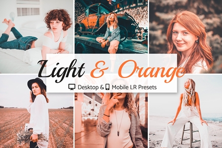 FreePsdVn.com 1910181 LIGHTROOM light orange presets pack 4141879 cover