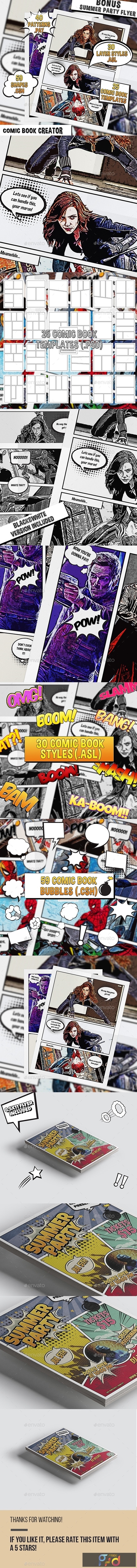 Photoshop Comic Book Template from freepsdvn.com