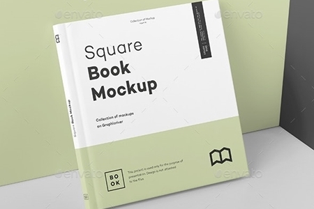 Download Square Book Mock up 2 24775043 - FreePSDvn