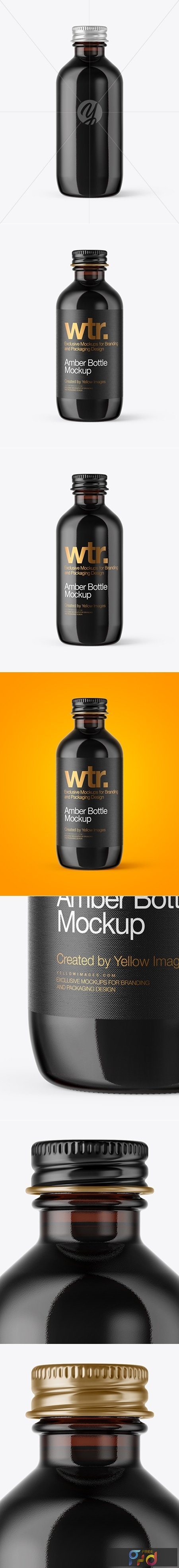 Download Get Inspired For Amber Glass Bottle Mockup Free - mockupfile