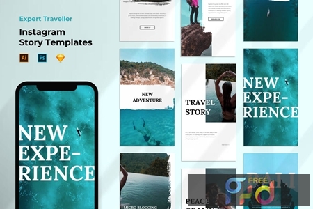 Instagram Story Template - Travel Brush Style QFYHPAU 1