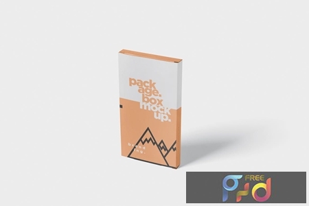 Download Package Box Mock Up Flat Rectangle Shape Xrqrdkk Freepsdvn PSD Mockup Templates