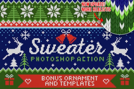 Download Free Knitted Effect Ugly Christmas Sweater 1949306 Freepsdvn PSD Mockup Template