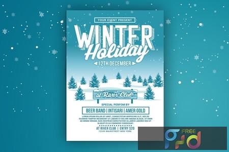 Winter Holiday Party Flyer 5PB4VWM 1