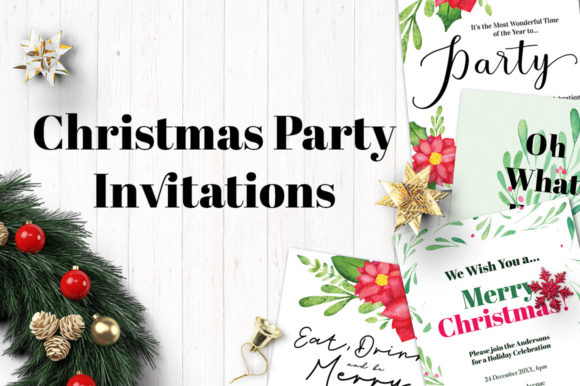FreePsdVn.com 1911278 TEMPLATE watercolor christmas party invitations 1997290 cover