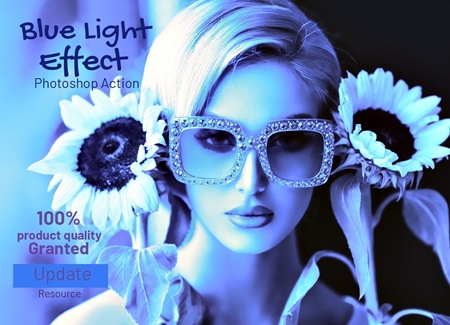 FreePsdVn.com 1911297 PHOTOSHOP blue light effect photoshop action 4100453 cover
