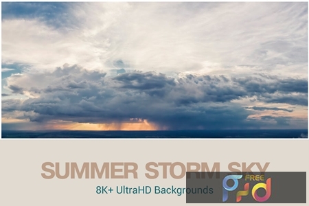 8K+ UltraHD Summer Storm Clouds Backgrounds 7HAS2KJ 1