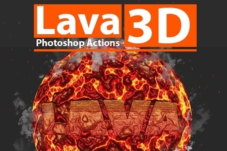 FreePsdVn.com 1911467 PHOTOSHOP lava 3d photoshop actions 24828845 cover