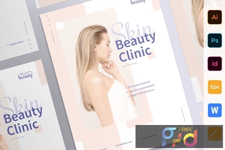 Skin Beauty Clinic Poster DKGWFL2 1