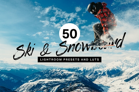 FreePsdVn.com 1911515 LIGHTROOM 50 ski snowboard lightroom presets 4310535 cover