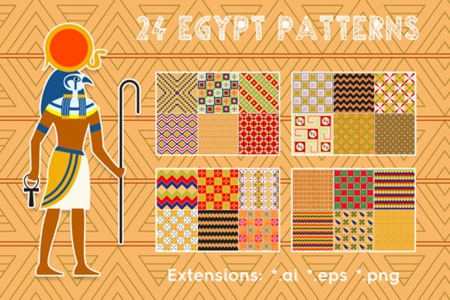 FreePsdVn.com 1911516 VECTOR 24 egypt patterns 2002947 cover