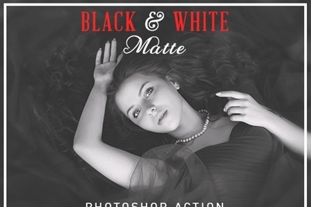 FreePsdVn.com 1912009 PHOTOSHOP black white matte photoshop action 24958508 cover