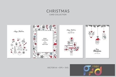 FreePsdVn.com 1912017 VECTOR christmas greeting card vector set 29wes62