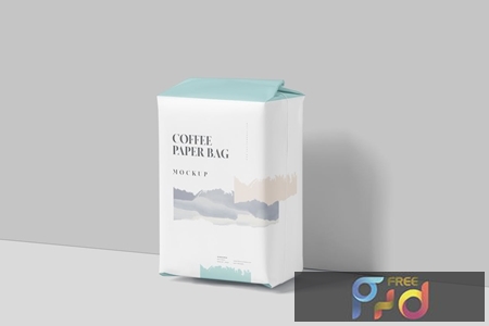 Coffee Paper Bag Mockup Set Medium Size QHNT2L6 1