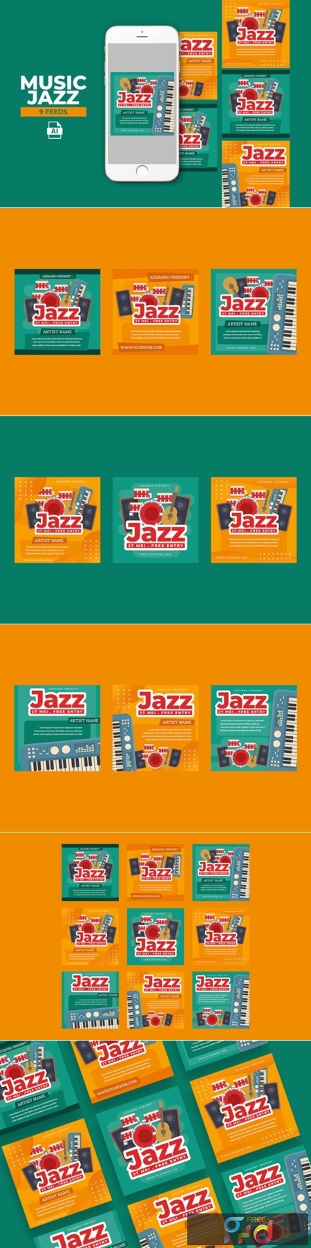 Music Jazz Instagram Templates 2013549 1