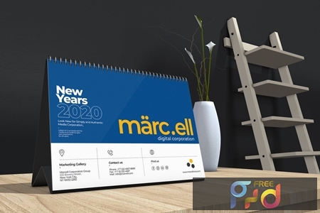 Marcell Corporate Table Calendar 2020 TQQU84P 1