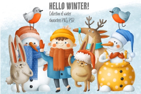 FreePsdVn.com 1912474 TEMPLATE winter characters 2178292 cover