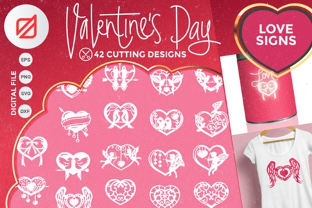 FreePsdVn.com 2001128 VECTOR happy valentines day love signs cutting 2324811 cover