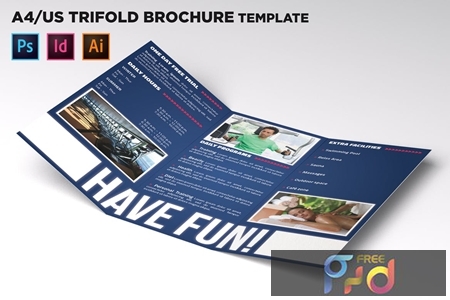 Fitness Trifold Brochure Template U9ZXFPK 1