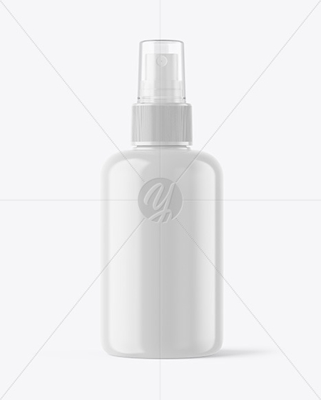 Download Glossy Spray Bottle Mockup 53473 - FreePSDvn