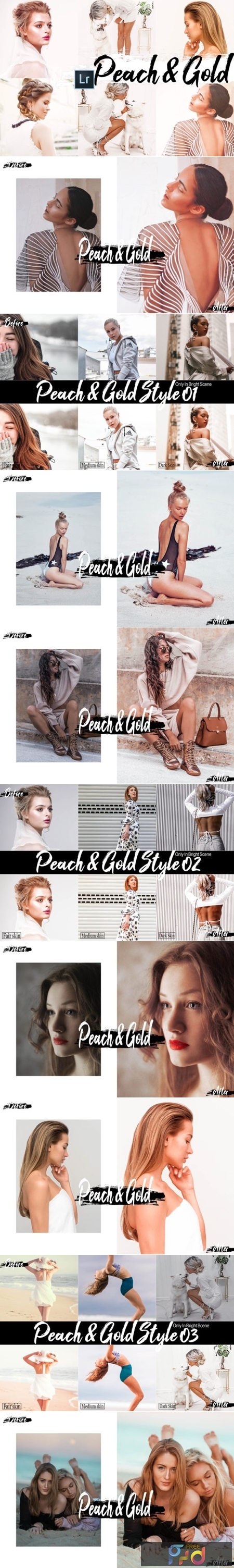 09 Peach & Gold Photoshop Actions, ACR 2536518 1