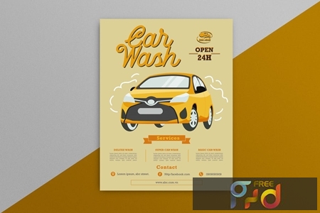 Car Wash Flyer 4 EE3R4CU 1