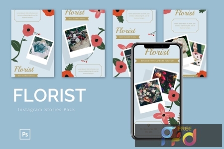 Florist - Instagram Story Pack XBCC2GA 1