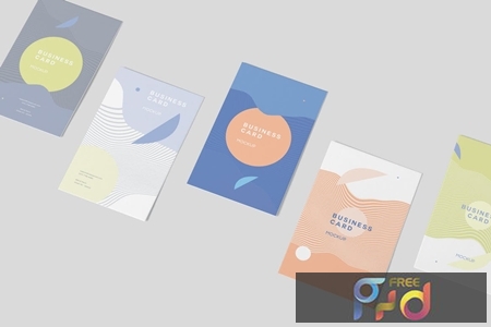 Vertical Business Card Mock-ups