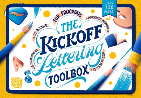 Freepsdvn.com 2002168 Photoshop The Kickoff Lettering Toolbox 4357660 Cover